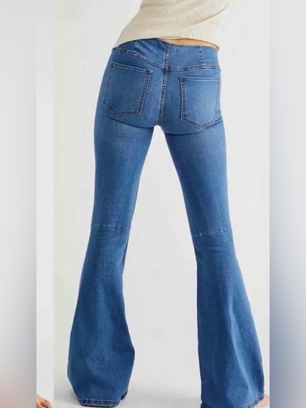 Free People pull on High-Rise Flare Jeans - Picture 2 of 10